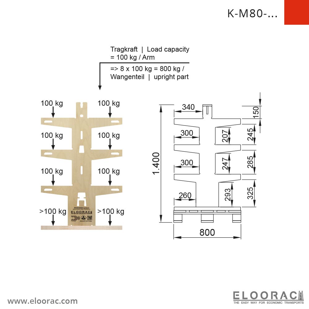 K Lager- / Transportgestell