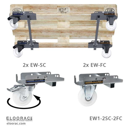 Palettenrollen EW1-2SC-2FC / 1-Set