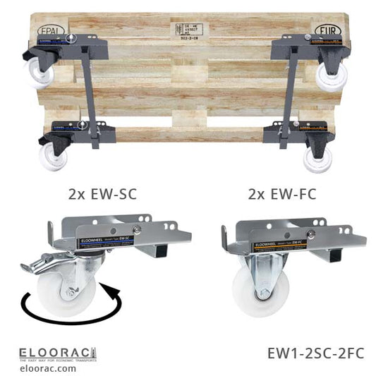 Pallet rollers EW1-2SC-2FC / 1 set