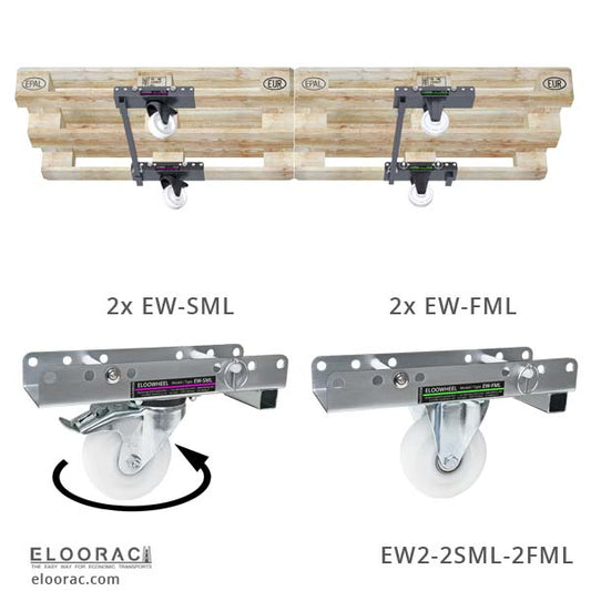 Pallet rollers EW2-2SML-2FML / 1 set