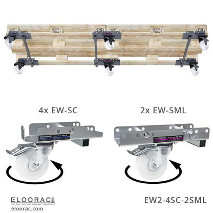 Palettenrollen EW2-4SC-2SML / 1-Set