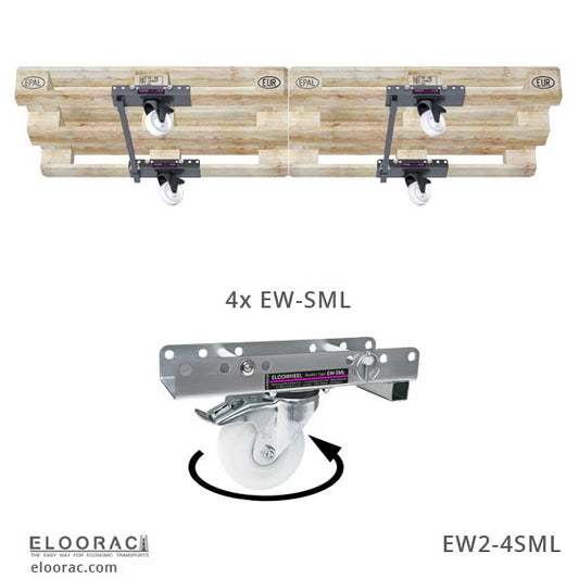 Pallet rollers EW2-4SML / 1 set