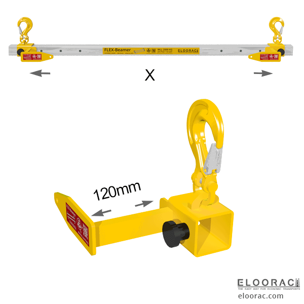 Lastaufnahmemittel-Kran-120mm-Traeger-Hebezeug-fuer-Paletten-Transport