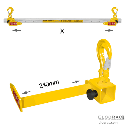 Palettenheber-fuer-Kran-240mm-Traegerbreite-Krantraverse-verstellbar-Lastaufnahmemittel-Hebetechnik